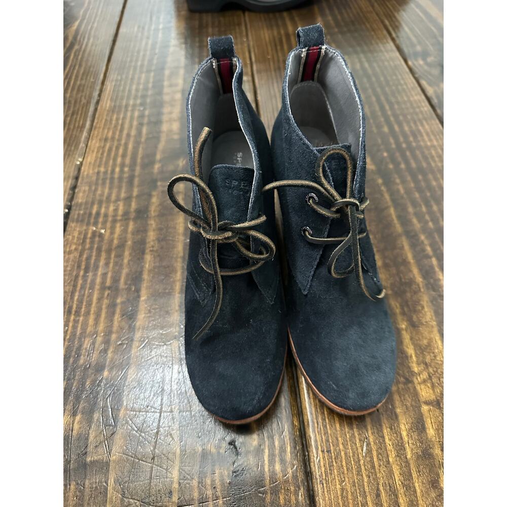 Sperry Top Sider Harlow Wedge Booties size 9